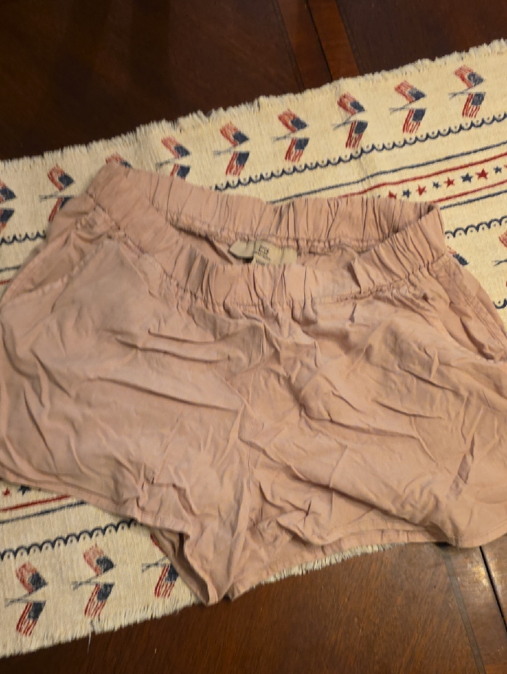 Thread & Supply Dusty Pink Elastic Waist Athletic Shorts